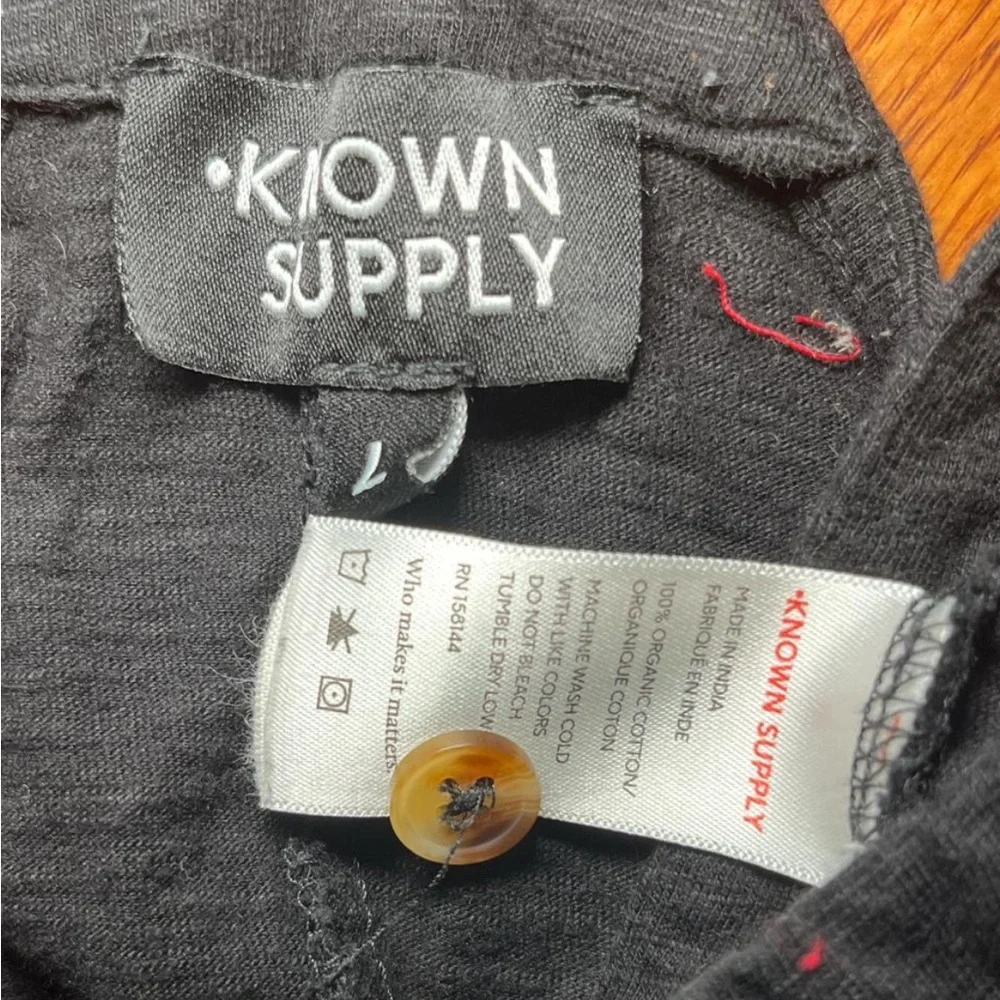 Black Organic Cotton Overalls Jumpsuit Large - Picture 5 of 10